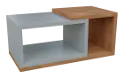 CUBIC stolek konferenční, deska 36 mm, 450x1000x500, dub klasik/šedá